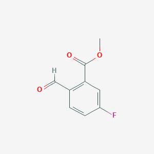 Struktur - Methyl 5-fluoro-2-formylbenzoate