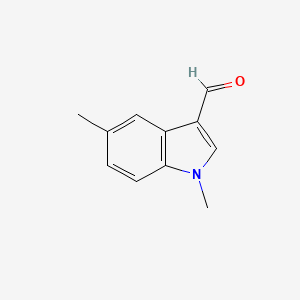 Struktur - 1,5-Dimethyl-1H-indole-3-carbaldehyde