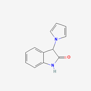 Struktur - 3-(1H-Pyrrol-1-yl)indolin-2-one