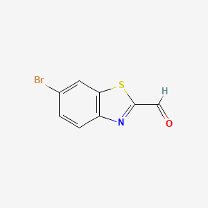 Struktur - 6-Bromobenzo[d]thiazole-2-carbaldehyde, 95%