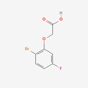 Struktur - 2-(2-Bromo-5-fluorophenoxy)acetic acid, 95%