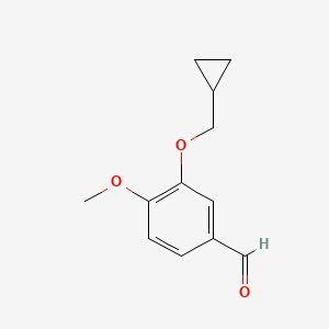 Struktur - 3-Cyclopropylmethoxy-4-methoxybenzaldehyde, 95%
