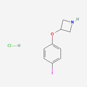 Struktur - 3-(4-Iodo-phenoxy)-azetidine hydrochloride, 95%