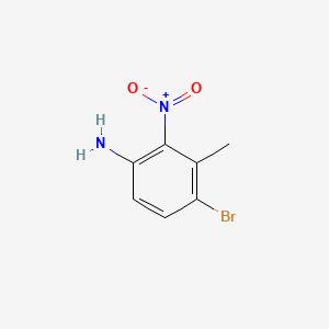 Struktur - 4-Bromo-3-methyl-2-nitroaniline, 95%