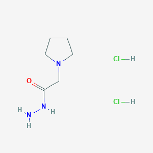 Struktur - 2-(Pyrrolidin-1-yl)acetohydrazide dihydrochloride, 95%