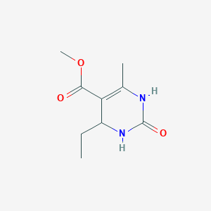 Struktur - methyl 4-ethyl-6-methyl-2-oxo-1,2,3,4-tetrahydropyrimidine-5-carboxylate